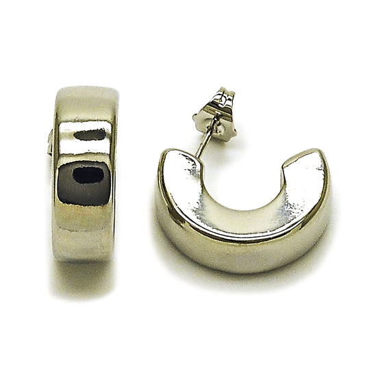 Rhodium Gold Filled Small Hoop, Polished, Rhodium Finish