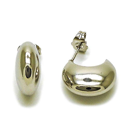 Rhodium Gold Filled Stud Earring, Polished, Rhodium Finish
