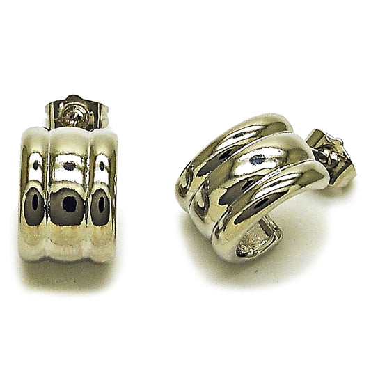 Rhodium Gold Filled Stud Earring, Polished, Rhodium Finish