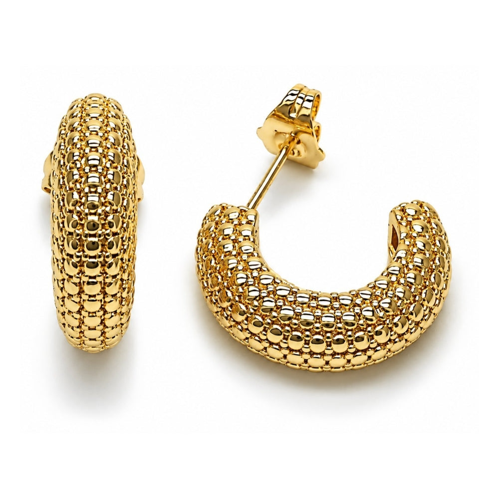 Oro Laminado Small Hoop, Gold Filled Style Polished, Golden Finish