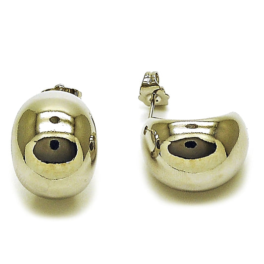 Rhodium Gold Filled Stud Earring, Polished, Rhodium Finish