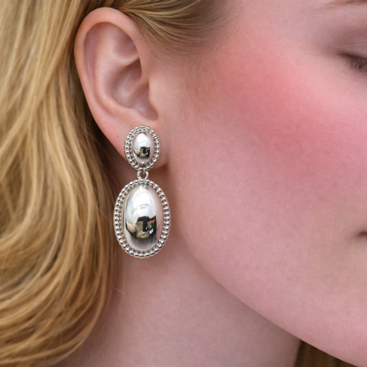 Rhodium Gold Filled Dangle Earring, Polished, Rhodium Finish