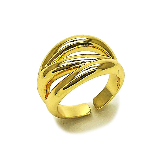 Oro Laminado Elegant Ring, Gold Filled Style Polished, Golden Finish