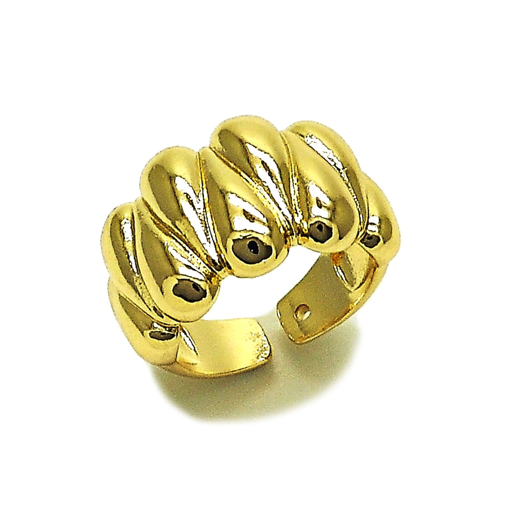 Oro Laminado Elegant Ring, Gold Filled Style Heart Design, Polished, Golden Finish