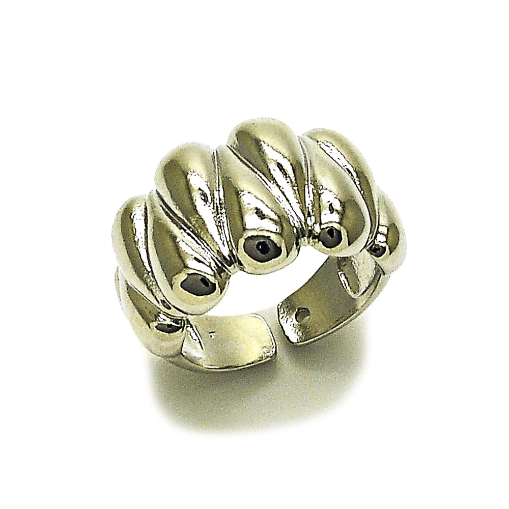 Rhodium Gold Filled Elegant Ring, Heart Design, Polished, Rhodium Finish