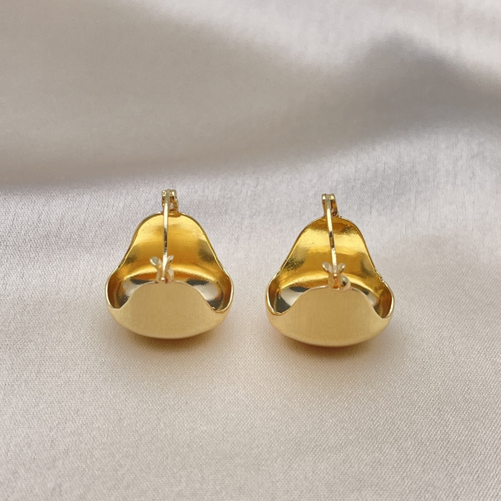 Small & Thick Hoop Earrings Handmade in Gold Filled Style Jewelry - Very Light Weight Jewelry Piece - Gold Filled Hoops 02.122.0119.15