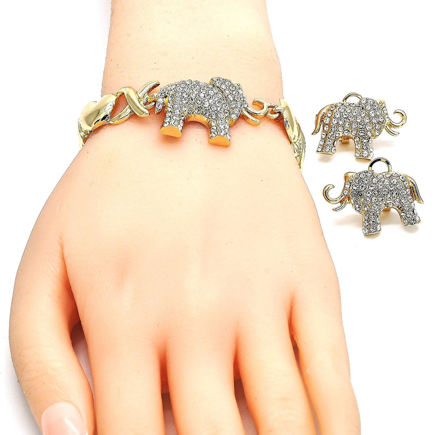 Gold Set HUGS & KISSES Gold Necklace | 18K Gold Filled Over Jewelry Set | XOXO Necklace Set | Heart Jewelry Set | Gift For Your Diva