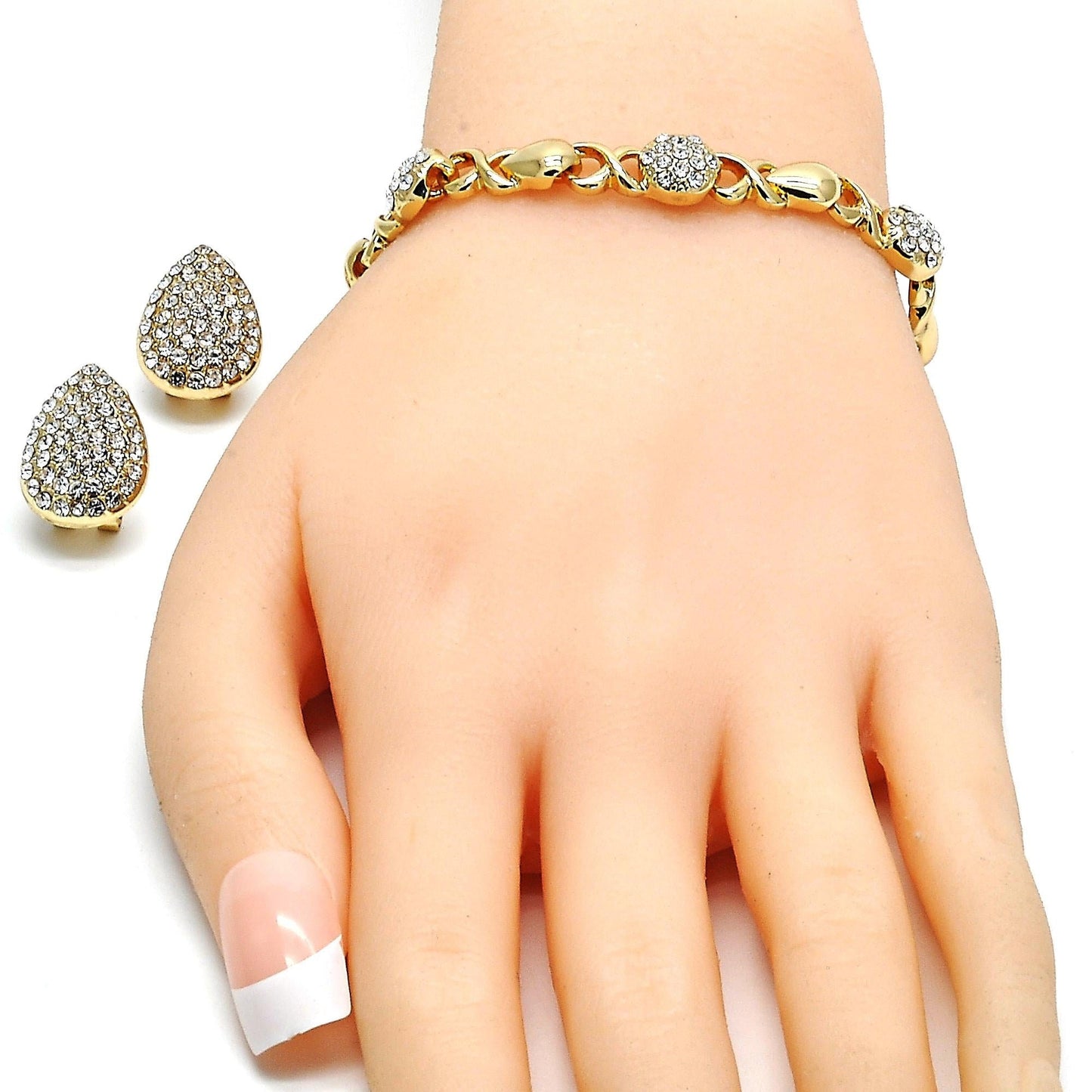 Gold Jewelry Set HUGS & KISSES Gold Necklace 18K Gold Filled Over Jewelry Set, XOXO Necklace Set | Heart Jewelry Set | Gift For Your Diva