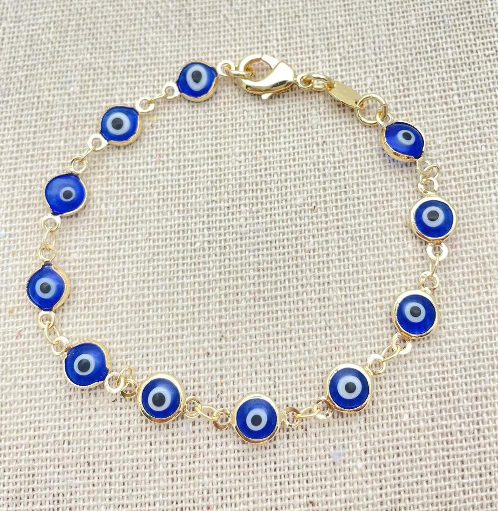 Gold Evil Eye Bracelet | Gift for Her| Gift for Mom | Gift for Your Girlfriend