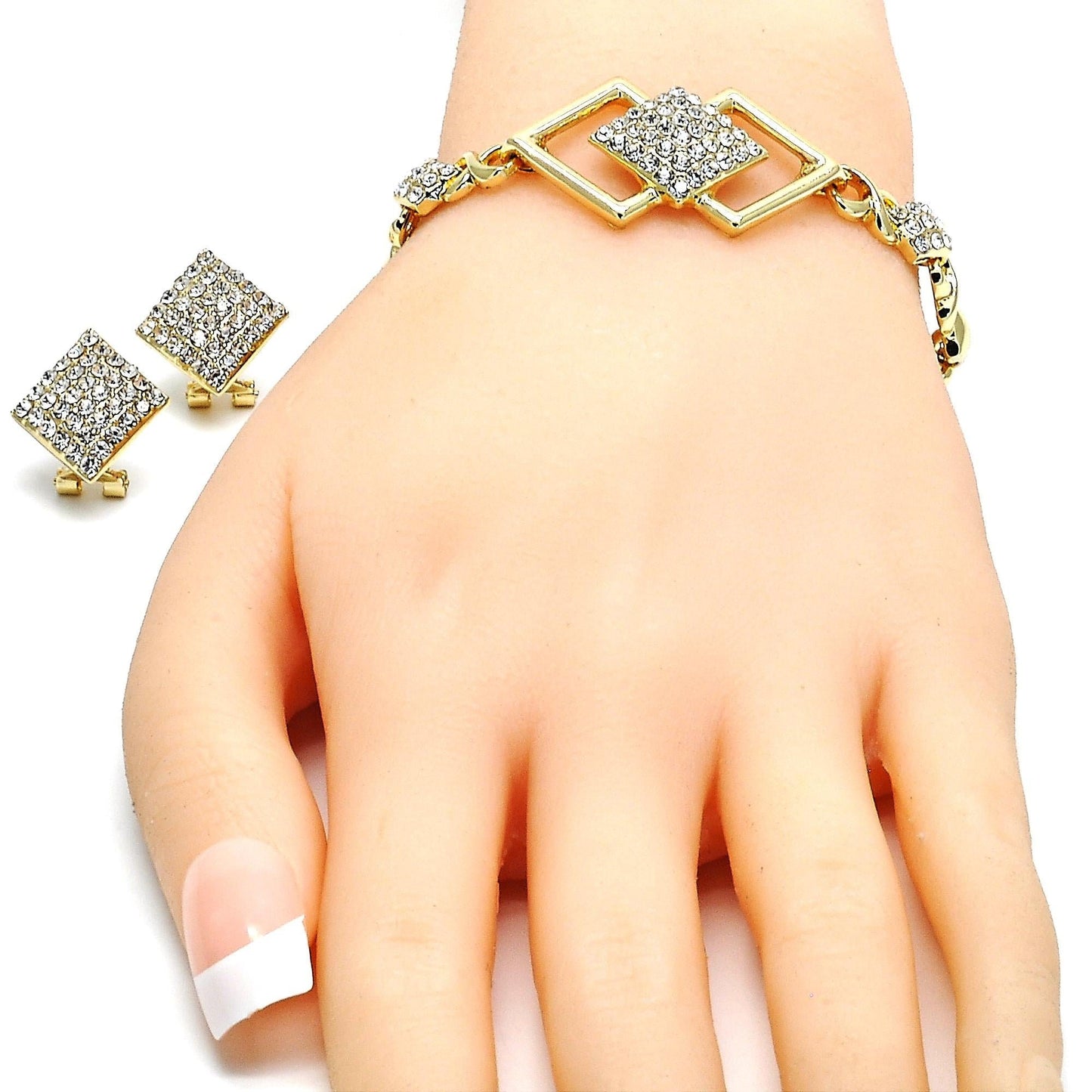 Gold Jewelry Set HUGS & KISSES Gold Necklace | 18K Gold Filled Over Jewelry Set - XOXO Necklace Set | Heart Jewelry Set | Gift For Your Diva