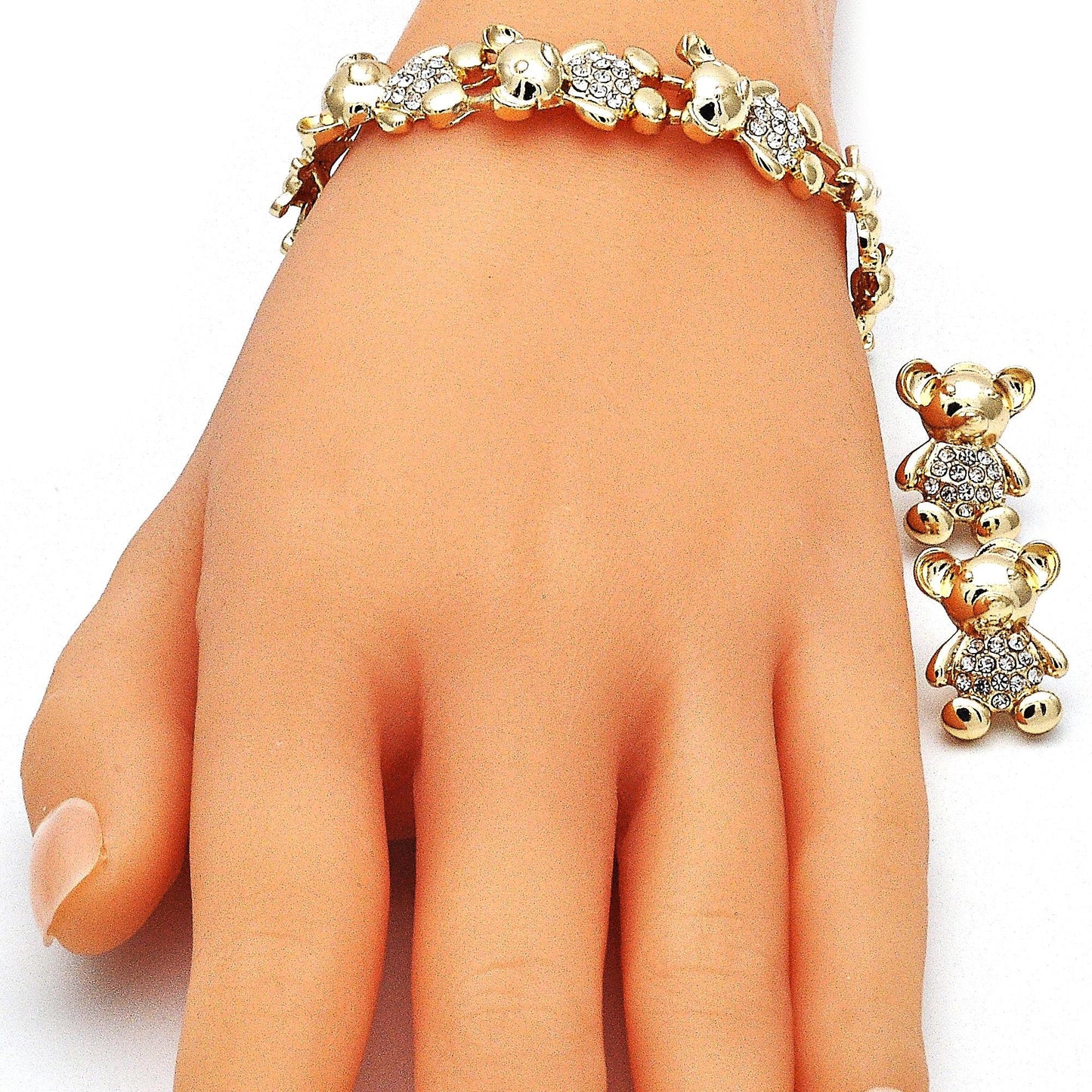 Gold Jewelry Set HUGS & KISSES Gold Necklace | 18K Gold Filled Over Jewelry Set, XOXO Necklace Set | Heart Jewelry Set | Gift For Your Diva