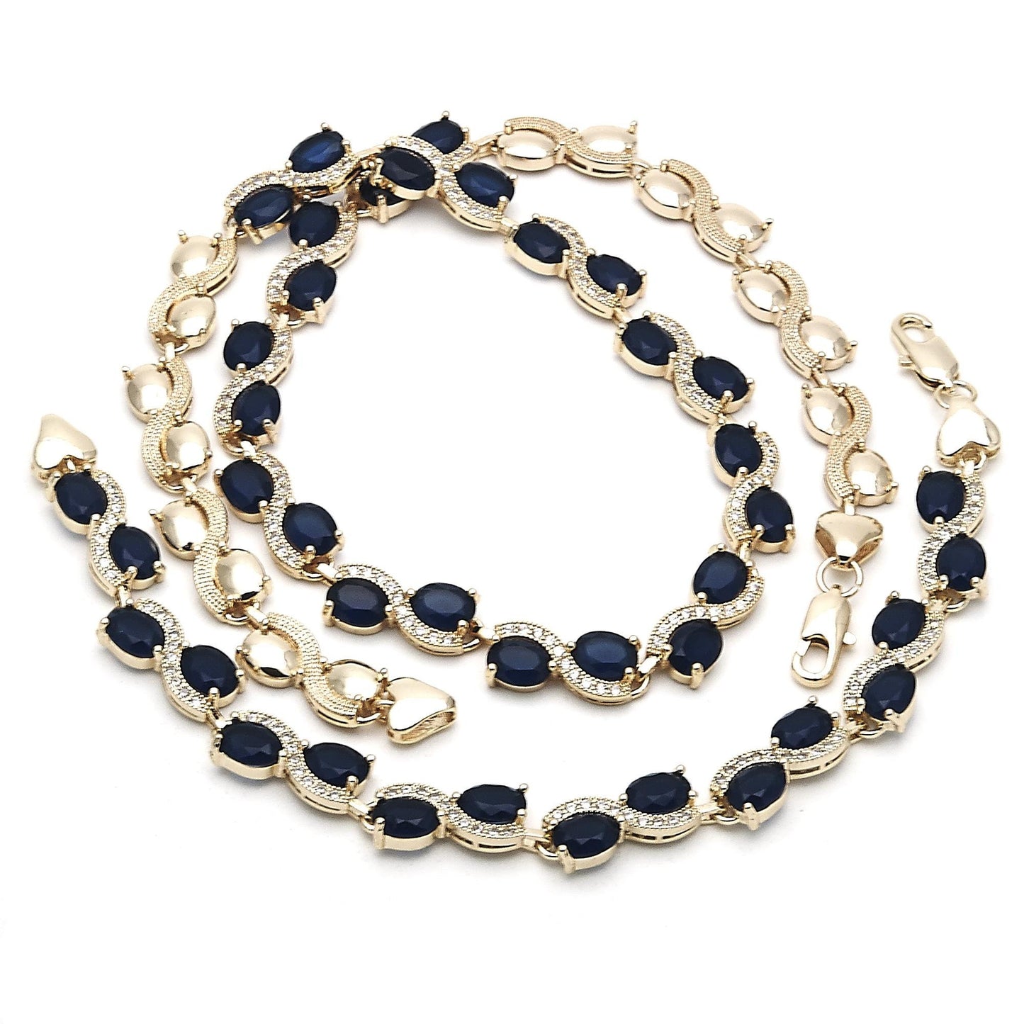 Gold Diamond Tennis Necklace, Tennis Bracelet, Gold Filled Necklace,Statement, Wedding, XOXO HUGS & KISSES Necklace, Wedding, Gift For Her