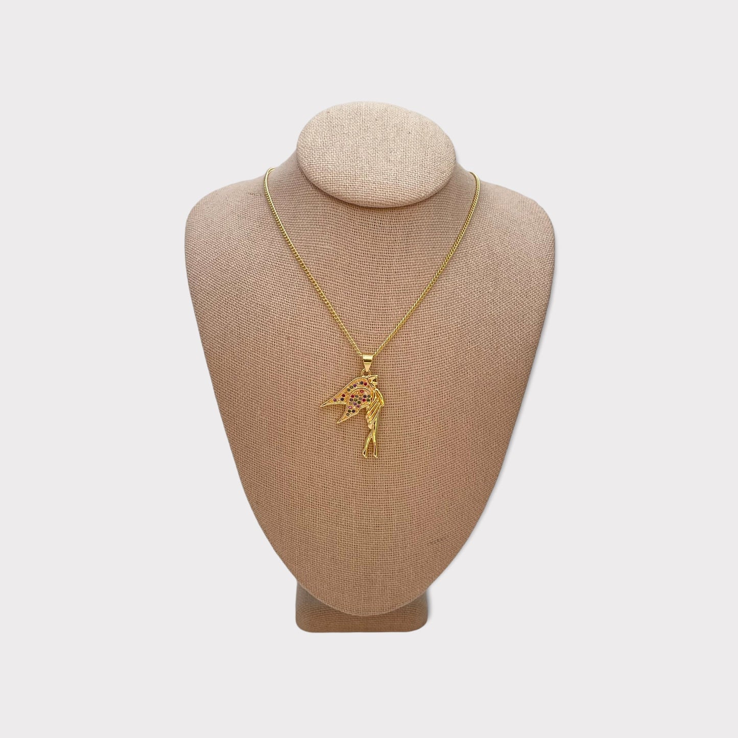 Handmade Gold Guardian Angel Chain Necklace Dainty Angel Pendant With All Zirconia Wing and Chain Gold Filled Making Wholesale, Gift for her