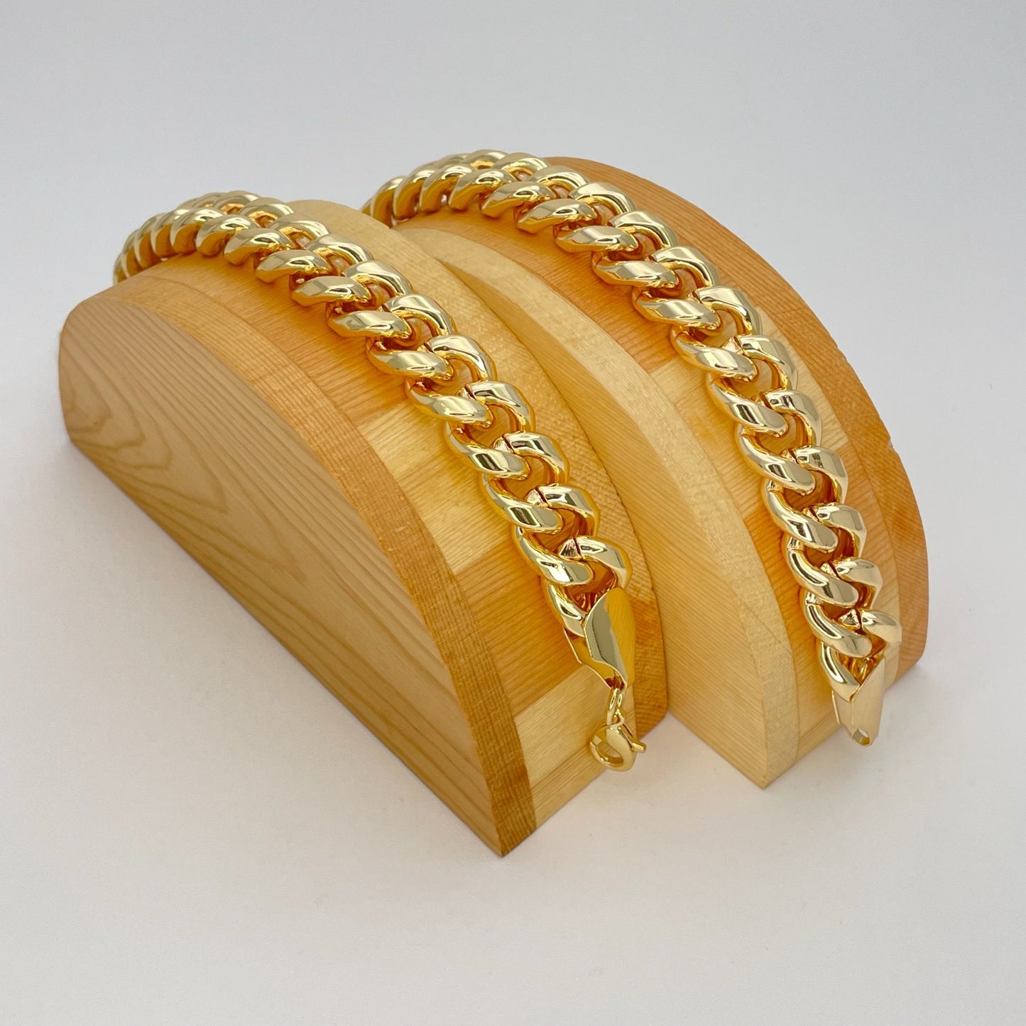 Handmade 9MM Miami Cuban Gold Bracelet Gold Filled Thick Bracelet Gift Her - Excellent gift for Best Friend 14K Gold Finish