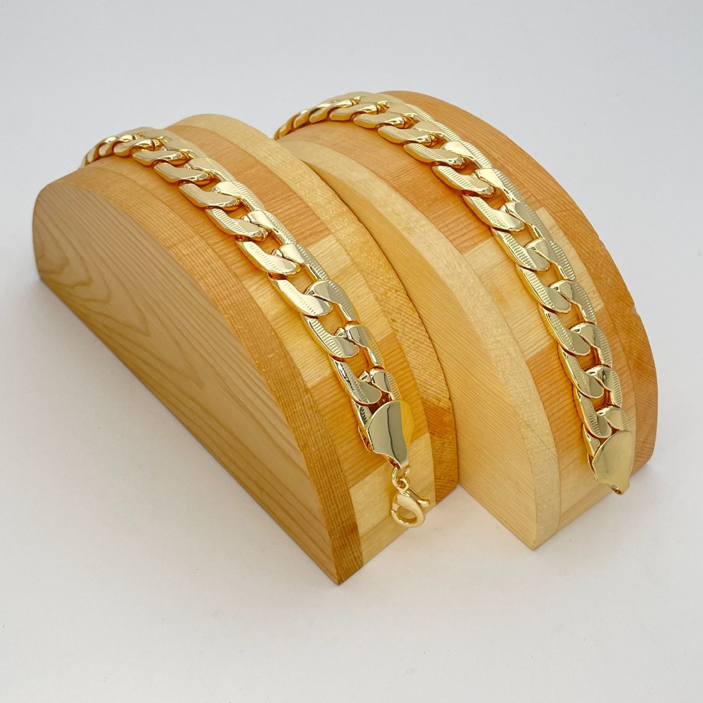 9MM Handmade Pave Miami Cuban Gold Bracelet Gold Filled Thick Bracelet Diamond Cut, Gift Her or Best Friend, Gold Finish SKU140781 or 142034