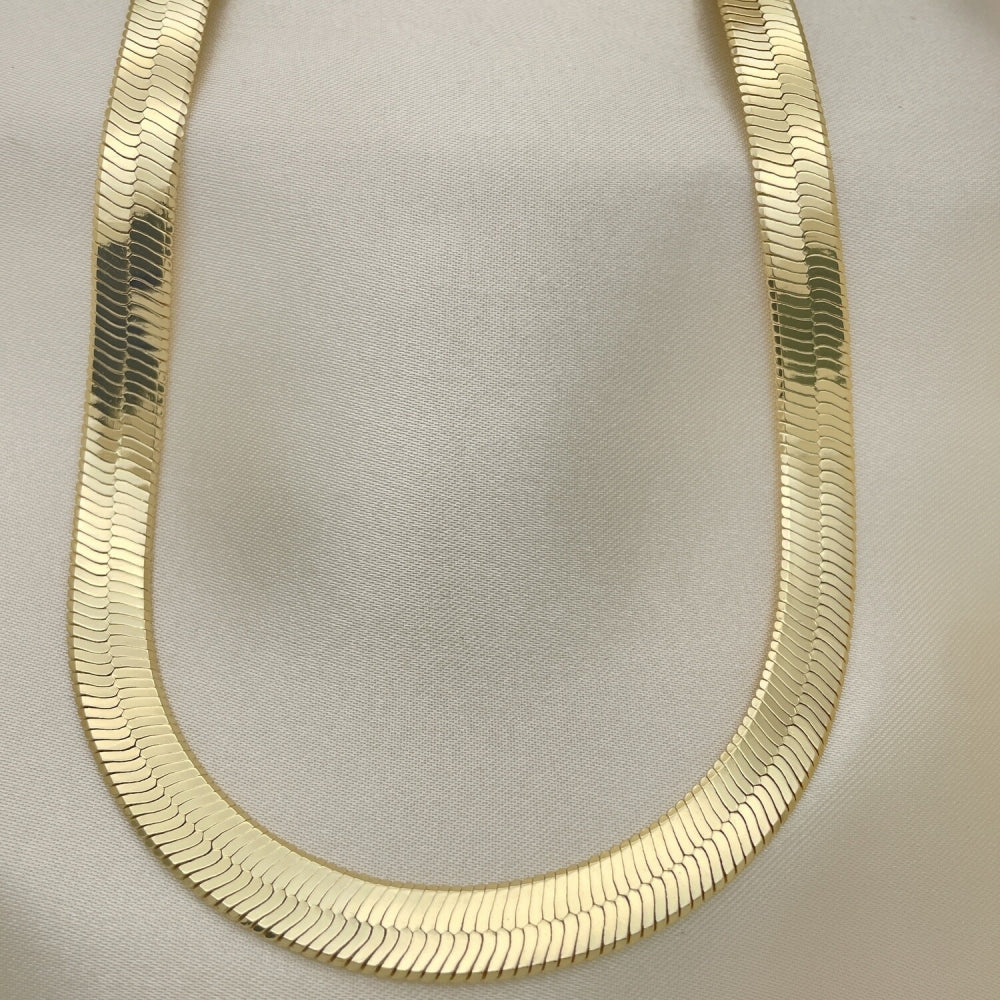 20" Gold Herringbone Necklace Chain- Chunky 14k Gold Filled Style Necklace Gift for Her- 5.221.007.1.20