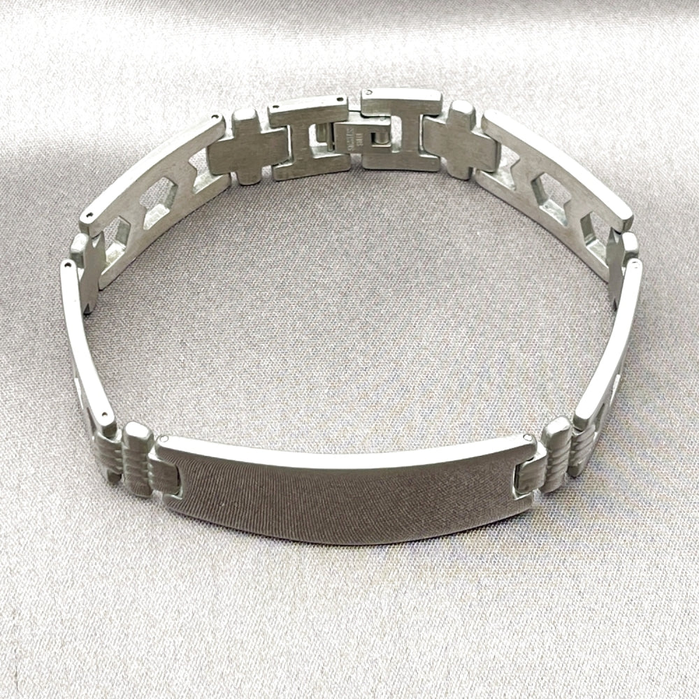 Stainless Steel Solid Bracelet, Polished, Steel Finish