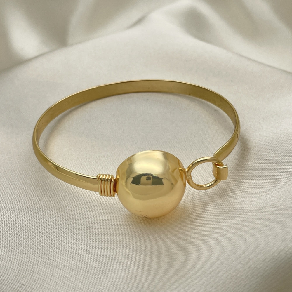 Oro Laminado Individual Bangle, Gold Filled Style Polished, Golden Finish