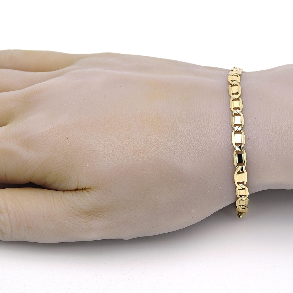 Oro Laminado Basic Bracelet, Gold Filled Style Polished, Golden Finish