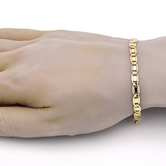 Oro Laminado Basic Bracelet, Gold Filled Style Polished, Golden Finish