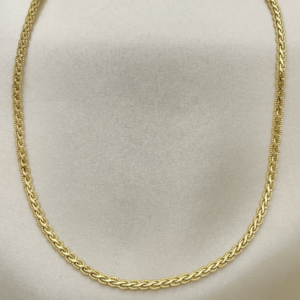 Oro Laminado Basic Necklace, Gold Filled Style Polished, Golden Finish