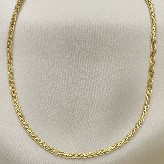 Oro Laminado Basic Necklace, Gold Filled Style Polished, Golden Finish