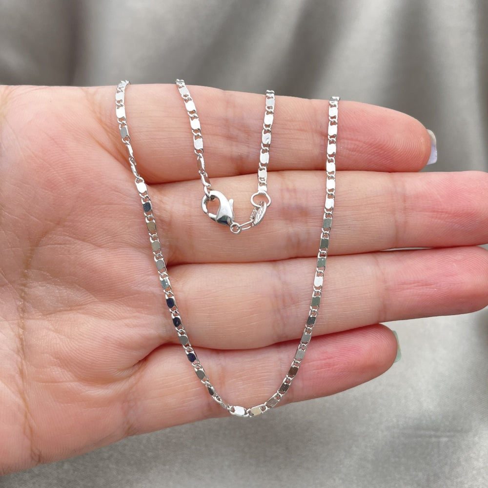 Rhodium Gold Filled Basic Necklace, Polished, Rhodium Finish