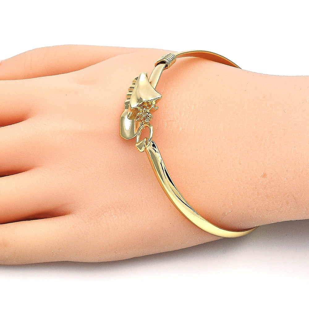Oro Laminado Individual Bangle, Gold Filled Style Polished, Golden Finish