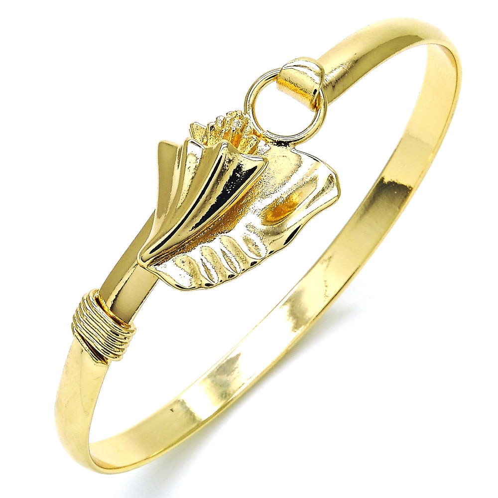 Oro Laminado Individual Bangle, Gold Filled Style Polished, Golden Finish