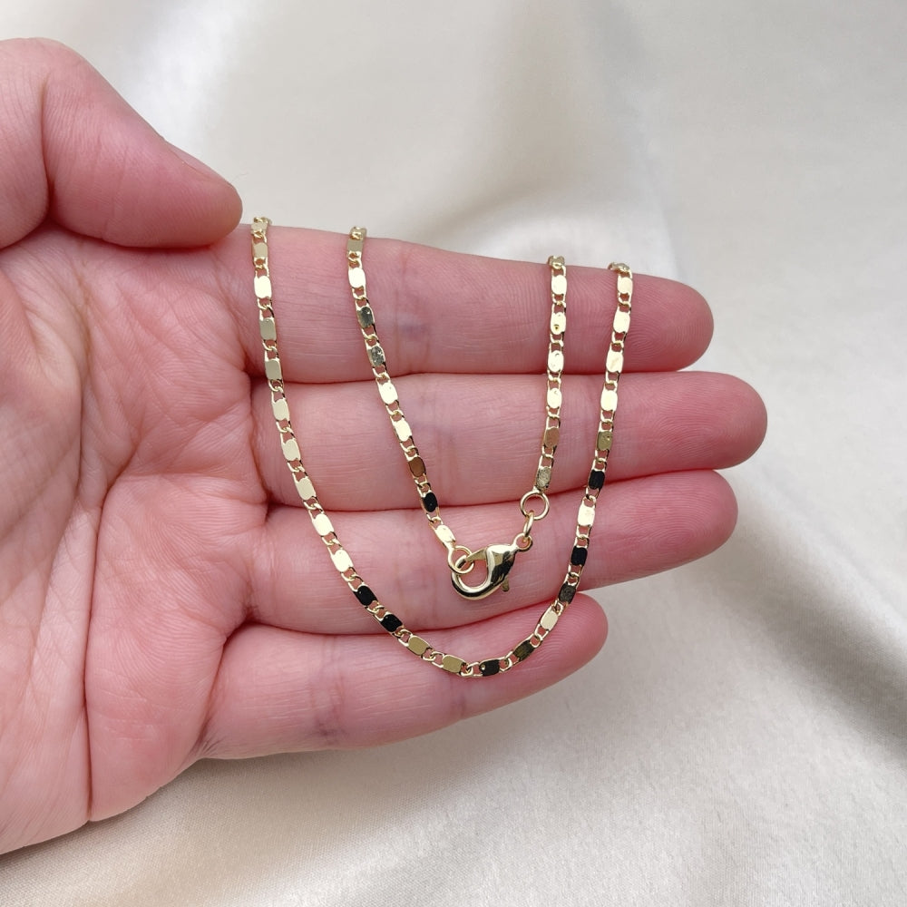 Oro Laminado Basic Necklace, Gold Filled Style Polished, Golden Finish