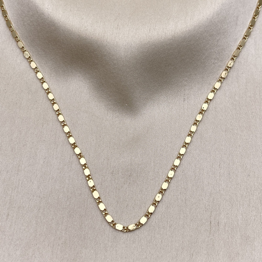 Oro Laminado Basic Necklace, Gold Filled Style Polished, Golden Finish