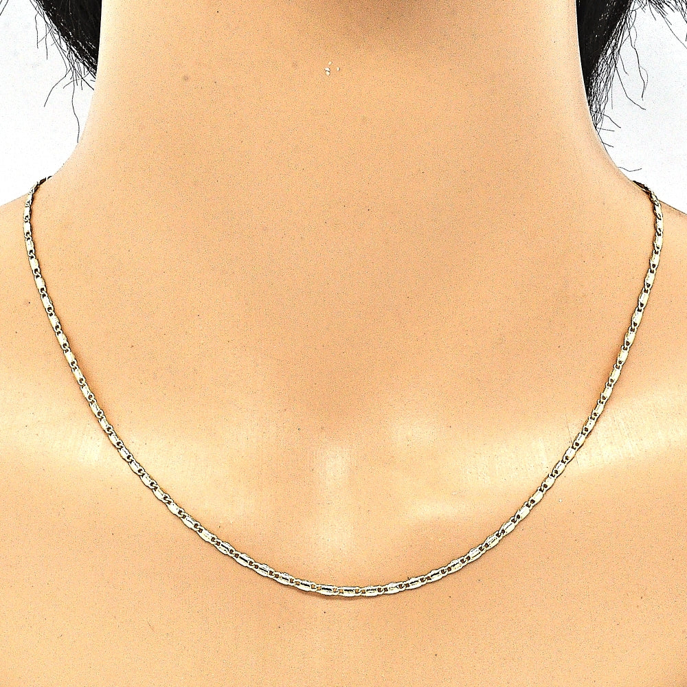 Oro Laminado Basic Necklace, Gold Filled Style Polished, Golden Finish