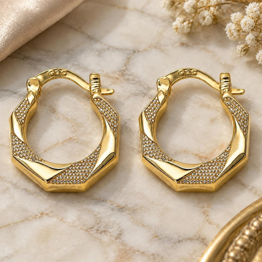 Oro Laminado Small Hoop, Gold Filled Style Polished, Golden Finish