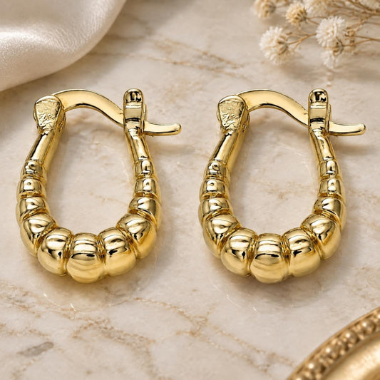 Oro Laminado Small Hoop, Gold Filled Style Polished, Golden Finish