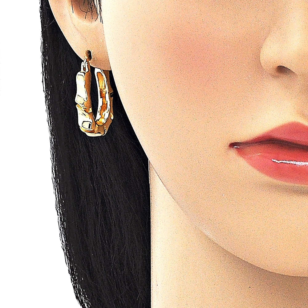 Oro Laminado Small Hoop, Gold Filled Style Polished, Golden Finish