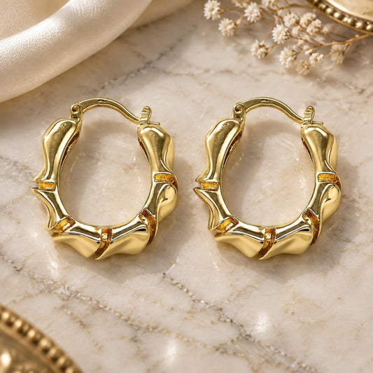 Oro Laminado Small Hoop, Gold Filled Style Polished, Golden Finish
