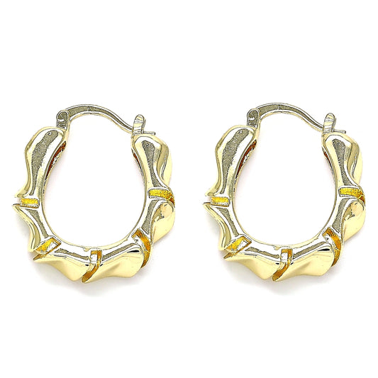Oro Laminado Small Hoop, Gold Filled Style Polished, Golden Finish