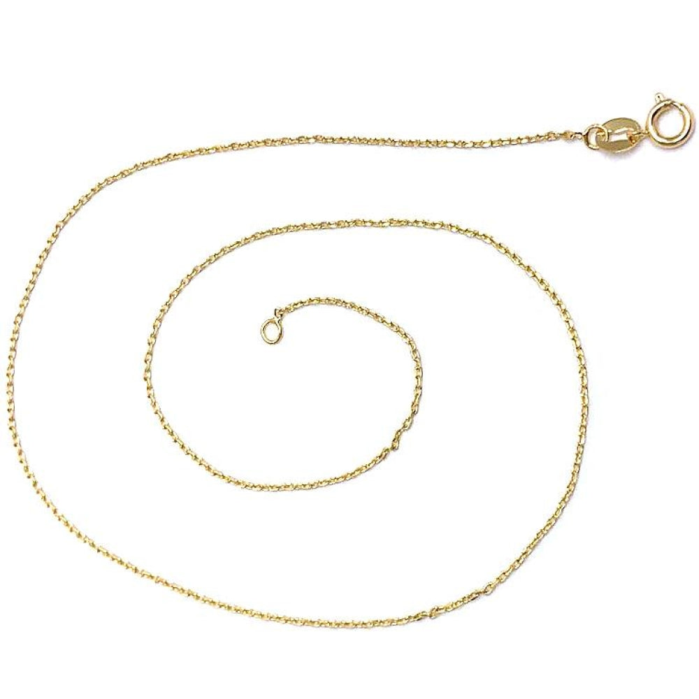 Oro Laminado Basic Necklace, Gold Filled Style Rolo Design, Polished, Golden Finish