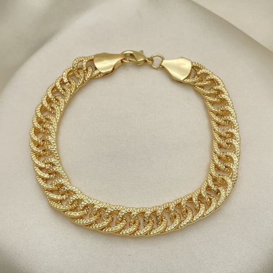Oro Laminado Basic Bracelet, Gold Filled Style Polished, Golden Finish