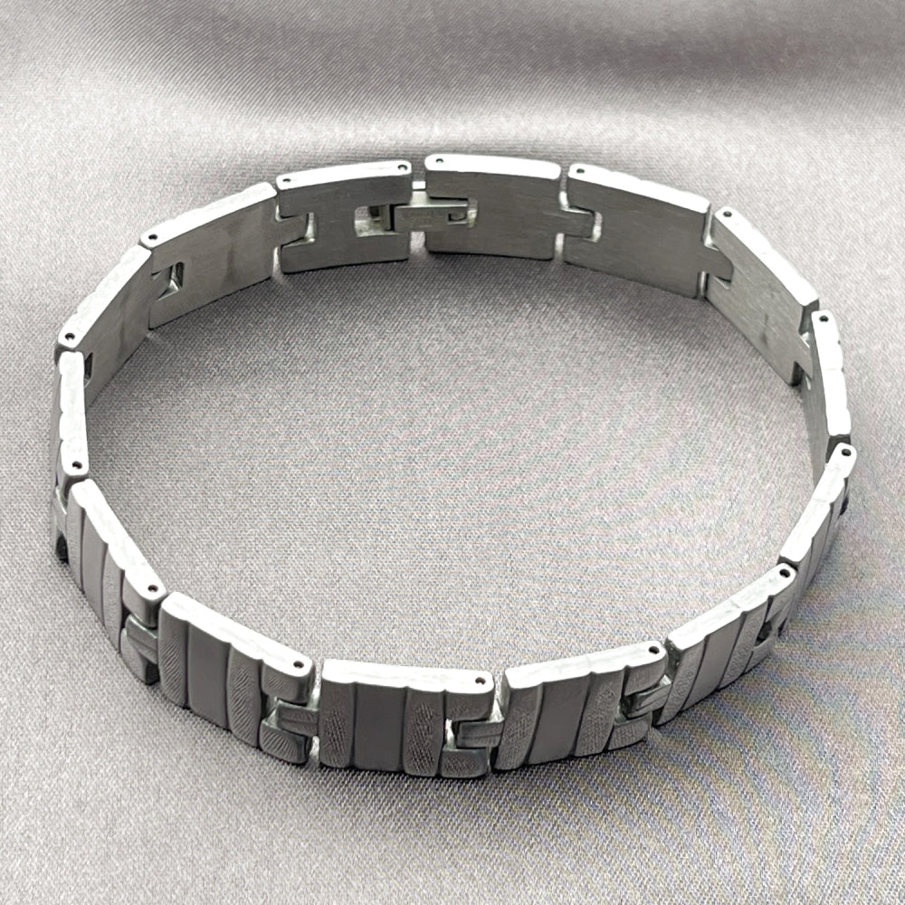 Stainless Steel Solid Bracelet, Polished, Steel Finish
