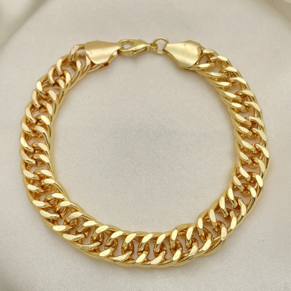Oro Laminado Basic Bracelet, Gold Filled Style Polished, Golden Finish