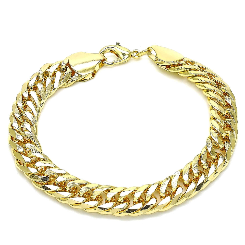 Oro Laminado Basic Bracelet, Gold Filled Style Polished, Golden Finish