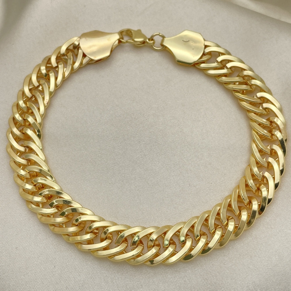 Oro Laminado Basic Bracelet, Gold Filled Style Polished, Golden Finish