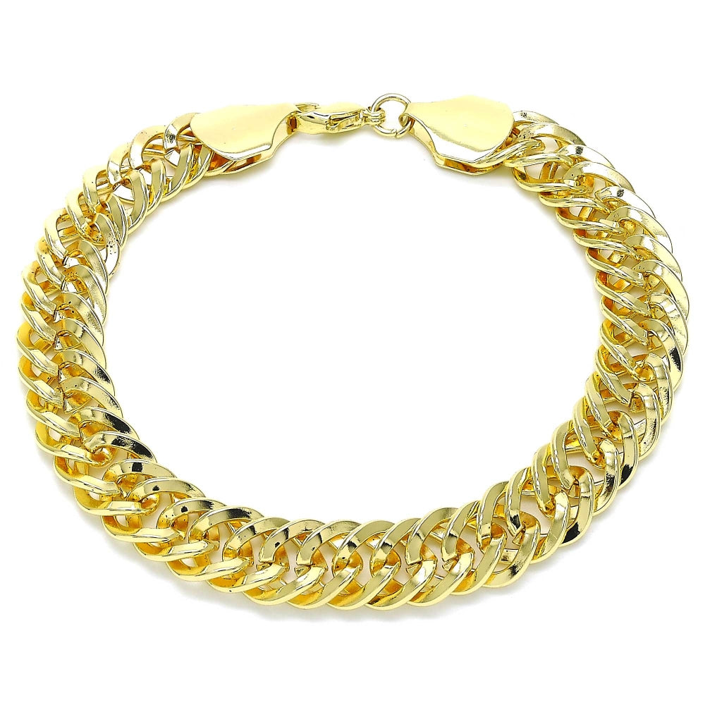 Oro Laminado Basic Bracelet, Gold Filled Style Polished, Golden Finish