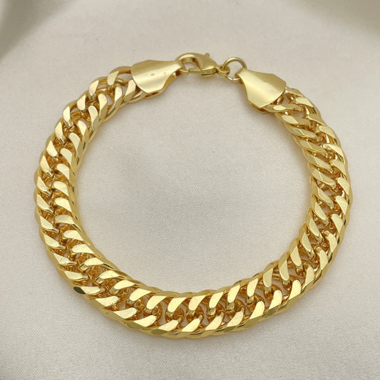Oro Laminado Basic Bracelet, Gold Filled Style Polished, Golden Finish