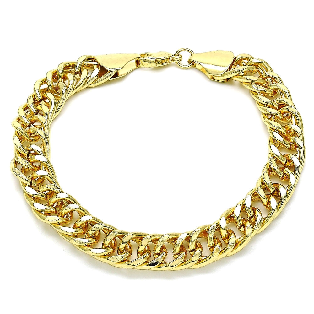 Oro Laminado Basic Bracelet, Gold Filled Style Polished, Golden Finish