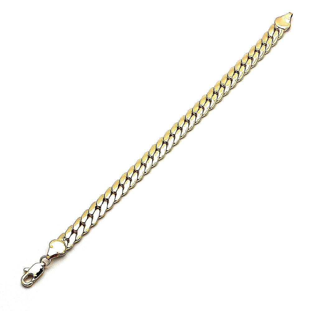 Oro Laminado Basic Bracelet, Gold Filled Style Polished, Golden Finish