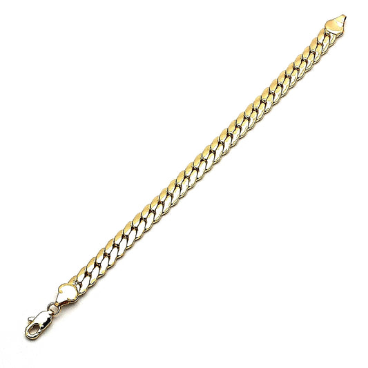 Oro Laminado Basic Bracelet, Gold Filled Style Polished, Golden Finish