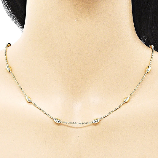 Oro Laminado Basic Necklace, Gold Filled Style Polished, Golden Finish