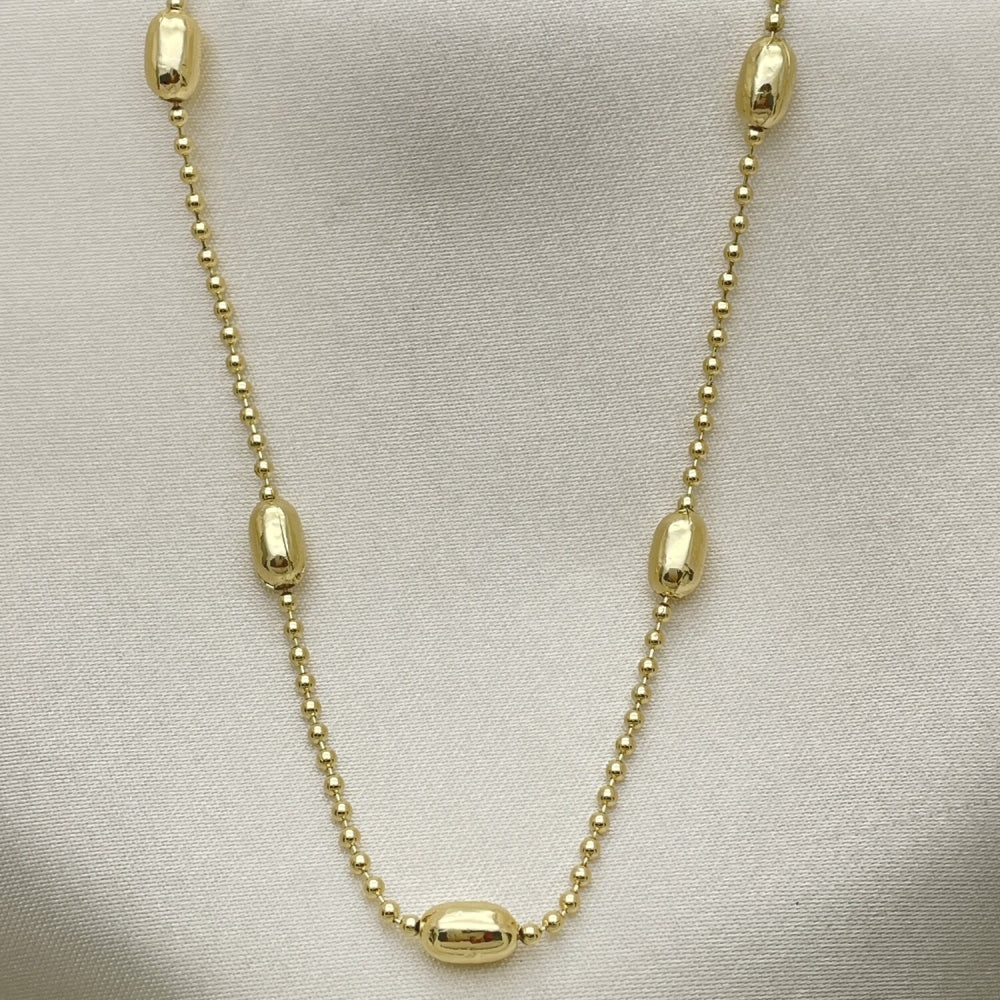 Oro Laminado Basic Necklace, Gold Filled Style Polished, Golden Finish